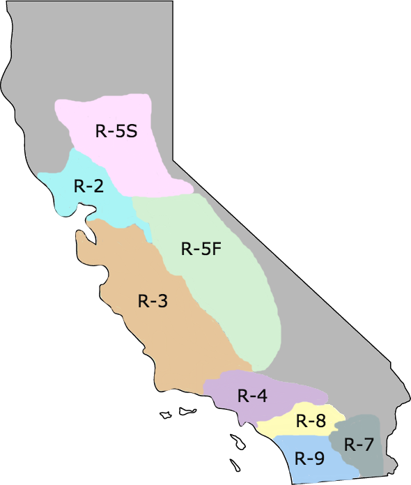 Our Environmental Specialists, Consultants, and Field Engineers cover all Water Board Regions in California. If your facility is not in the covered region, please give us a call as we can make an exception.